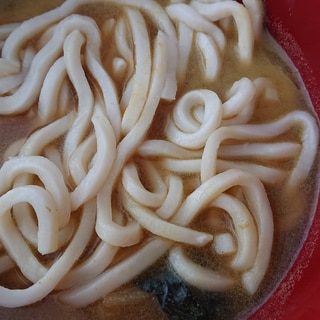 カレーの残りで白だしうどん